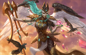 【正版】奇幻角色《露西》插畫繪制流程