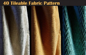 Artstation - 40 Tileable Fabric Pattern - 材質(zhì)貼圖