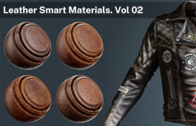 Artstation - Leather Smart Materials Vol 1 - 2 - 材質貼圖