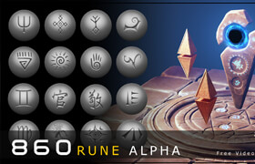 Artstation - 860 Rune Alpha (2 version) - 材質(zhì)貼圖