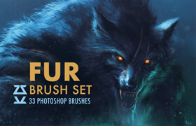 Artstation - Fur Brush Set - 材質(zhì)貼圖