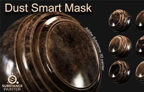Artstation - High Detail Practical Dust Smart Mask - Adobe Substance 3d Painter VOL5 - 材質(zhì)
