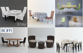 3dsky free - Furniture Table + Chair（桌椅組合） - p2