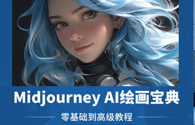 【正版】【大師】Midjourney AI繪畫寶典（零基礎到高級教程）