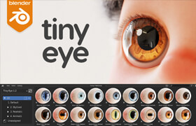 Tiny Eye - Blender 程序化風格化的眼睛
