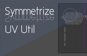 Symmetrize Uv Util - Blender 保持UV對稱的插件
