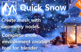 Quick Snow - Blender 創建雪的插件