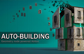 Auto-building - Blender 自動組合建筑元素為整體建筑的插件