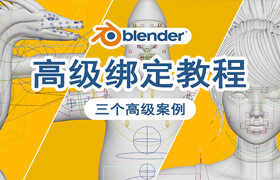【正版】Blender 高級綁定教程【寫實人物/幻想生物龍/卡通角色】