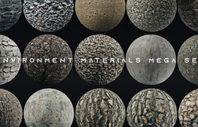 Artstation - Environment PBR Materials Mega set vol 01 - 材質貼圖
