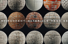 Artstation - Environment PBR Materials Mega set vol 02 - 材質貼圖