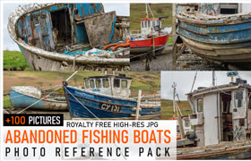 Artstation - 100+ Abandoned Fishing Boats - Photopack - 參考照片