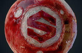 Artstation - Bloody Mary smart meterial with multylayered effect - 材質