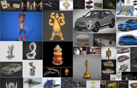 PBR Game Cars Sketchfab 3D-Models Bundle 1 January 2025