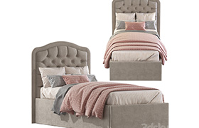 Bed with soft headboard 2