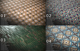 Artstation - 50 Tile Materials - Thousands of variations - 材質