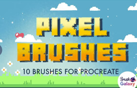 Brushgalaxy - Pixel Brush Pack For Procreate - 筆刷