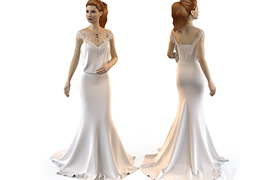 Wedding evening dress 3